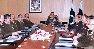 Army Chief chairs Corps Commanders Conference